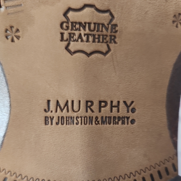 Johnston & Murphy Tan Leather Oxfords - Picture 2 of 10